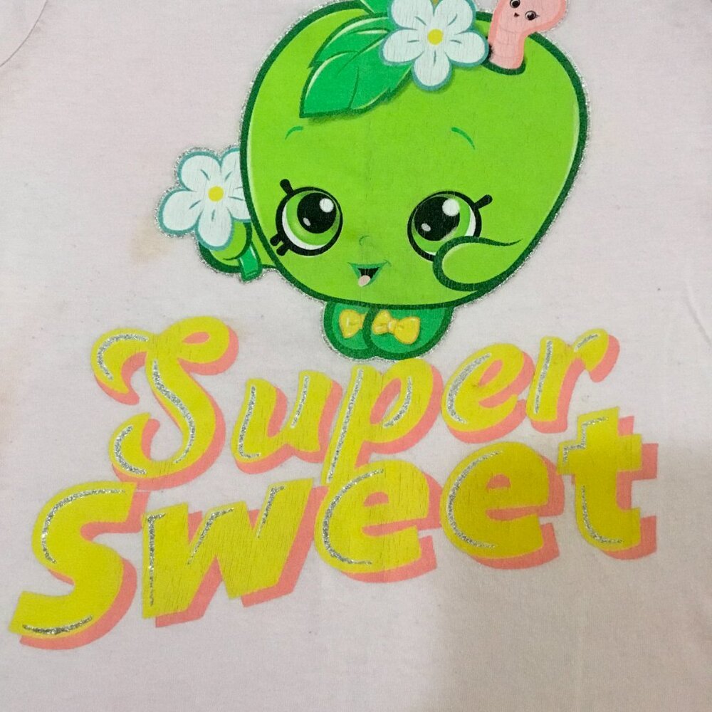Shopkins Apple Blossom Girls T-shirt Size Small (5/6)